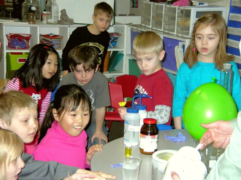 Children attending an outreach event 