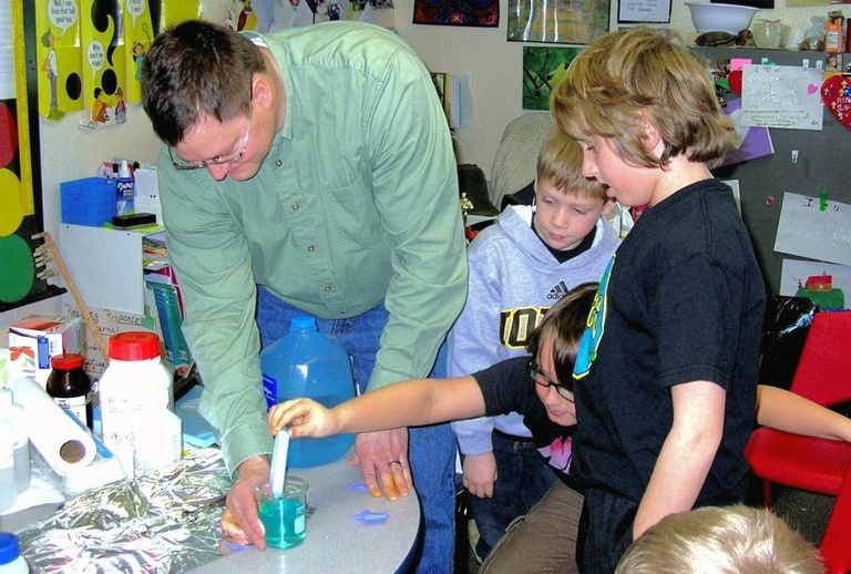 Children attending an outreach event 